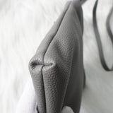 ヴィヴィアン ウエストウッド オーブ レザー ショルダーバッグ ポシェット グレー - NEWSED