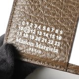 メゾン マルジェラ 四つタグ レザー 二つ折り財布 コンパクトウォレット ブラウン 箱付き - NEWSED