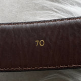 セリーヌ ヴィンテージ サルキー 輪馬車 レザー ベルト ブラウン / ゴールド レディース - NEWSED