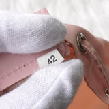 プラダ テスート ポコノ ナイロン 巾着バッグ ポーチ 三角プレート パステルピンク - NEWSED