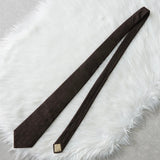 クリスチャン ディオール ヴィンテージ シャドー トロッター ネクタイ ブラウン - NEWSED