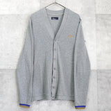 フレッドペリー ロゴ 刺繍 カーディガン グレー - NEWSED
