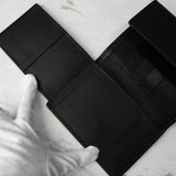 プラダ サファイアーノ 三つ折 財布 ブラック - NEWSED