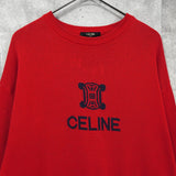 セリーヌ ヴィンテージ トリオンフ ニット レッド - NEWSED