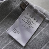 ロエベ アナグラム ボーダー柄 半袖ポロシャツ グレー / ホワイト - NEWSED