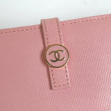 シャネル ココボタン レザー 長財布 ピンク - NEWSED