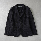 イッセイミヤケ フラワー ナイロン シングル イージー セットアップ ブラック レディース - NEWSED