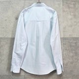 アミパリ アミ パリス ストライプ柄 ハートロゴ 長袖シャツ ブルー - NEWSED