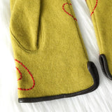 ヴィヴィアン ウエストウッド オーブ レザー口 手袋 グローブ ライム イエロー グリーン - NEWSED