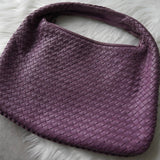 ボッテガ イントレチャート レザー ワンショルダーバッグ パープル - NEWSED