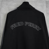 フレッドペリー ヴィンテージ バックビジューロゴ トラックジャケット ブラック - NEWSED