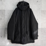 ポロ バイ ラルフローレン フーデッド ダウンジャケット フード取り外し可能 ブラック - NEWSED