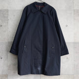 バーバリー ヴィンテージ ミドル丈 ステンカラーコート 裏地ノバチェック ネイビー - NEWSED