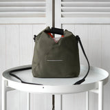 エムエムシックス メゾン マルジェラ ナイロン ジャパニーズバッグ ショルダーバッグ クロスボディ カーキ / オレンジ - NEWSED