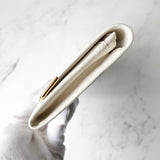 カルティエ マルチェロ レザー 長財布 二つ折り財布 ホワイト - NEWSED