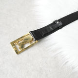 セリーヌ ヴィンテージ 輪馬車 サルキー レザー ベルト ブラック レディース - NEWSED