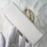 シャネル ココマーク マトラッセ ターンロック ラムスキン チェーン ショルダーバッグ ホワイト - NEWSED