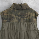 ステューシー ダウンベスト 迷彩柄 カモ柄 カーキ - NEWSED