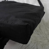 プラダ ポコノ テスート ナイロン トライアングルロゴ ハンドバッグ トートバッグ ブラック - NEWSED