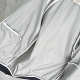 メゾンキツネ スタジャン ブルゾン フォックスロゴ グレー - NEWSED