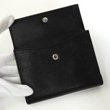 プラダ サフィアーノ レザー トライアングルロゴ 二つ折り財布 ブラック - NEWSED