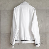 ラコステ スポーツ ナイロンジャケット トラックジャケット ブルゾン ロゴパッチ ホワイト - NEWSED