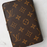 ルイ ヴィトン モノグラム ポルトパピエ・ジップ 二つ折り財布 ブラウン - NEWSED