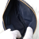 ディオール トロッター キャンバス / レザー サドルバッグ アクセサリーポーチ ハンドバッグ グレー / ネイビー - NEWSED