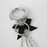 クリスチャン ディオール キーホルダー キーリング ノベルティ ブラック シルバー - NEWSED