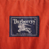 バーバリー ヴィンテージ 中綿ジャケット ミドルコート ホースロゴ 刺繍 イギリス製 レッド - NEWSED