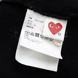 プレイ コムデギャルソン ハートロゴ 半袖ポロシャツ ブラック - NEWSED