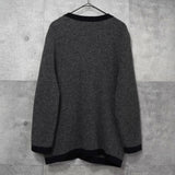 イヴ サンローラン ヴィンテージ 金ボタン カーディガン グレー レディース - NEWSED