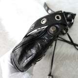 バレンシアガ ル カゴール レザー ワンショルダーバッグ ショルダーバッグ ブラック ミラー ポーチ付き - NEWSED