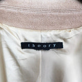 セオリー カシミヤ アンゴラ ロングコート ウールコート ベージュ レディース - NEWSED