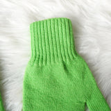 アミパリ アミ パリス ハートロゴ ウール 手袋 グローブ グリーン メンズ - NEWSED