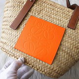 ロエベ アナグラム ラフィア バスケットバッグ カゴバッグ ベージュ / オレンジ - NEWSED