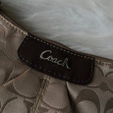 コーチ シグネチャー キャンバス ショルダーバッグ ポシェット ベージュ - NEWSED