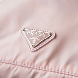 プラダ テスート ポコノ ナイロン 巾着バッグ ポーチ 三角プレート パステルピンク - NEWSED
