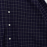 ポロ ラルフローレン ロゴ 刺繍 チェック柄 半袖シャツ ネイビー - NEWSED