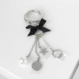 クリスチャン ディオール キーホルダー キーリング ノベルティ ブラック シルバー - NEWSED