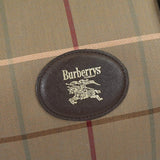 バーバリー ロゴ チェック柄 キャンバス / レザー ボストンバッグ カーキ / ブラウン - NEWSED