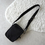 プラダ ポコノ テスート ナイロン 三角プレート ミニ ショルダーバッグ ブラック - NEWSED