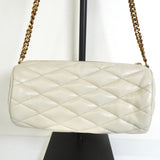 サンローラン サドスモール ドラムバッグ オフホワイト レディース - NEWSED