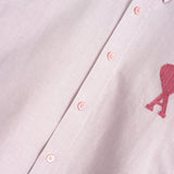 アミパリ アミ パリス ハートロゴ 長袖シャツ ピンク - NEWSED