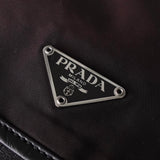 プラダ テスート / レザー ショルダーバッグ 三角プレート トライアングルロゴ ブラウン / ブラック - NEWSED