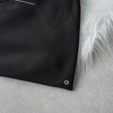 エムエムシックス メゾン マルジェラ ナイロン ジャパニーズバッグ スモール ハンドバッグ ブラック / オレンジ - NEWSED