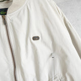 ラコステ ブルゾン スタジャン ロゴパッチ オフホワイト - NEWSED