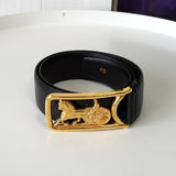 セリーヌ ヴィンテージ 輪馬車 サルキー レザー ベルト ブラック レディース - NEWSED