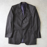 ジバンシィ シングル ストライプ テーラードジャケット ブラウン - NEWSED