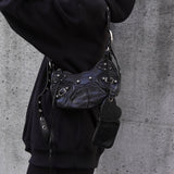 バレンシアガ ル カゴール レザー ワンショルダーバッグ ショルダーバッグ ブラック ミラー ポーチ付き - NEWSED